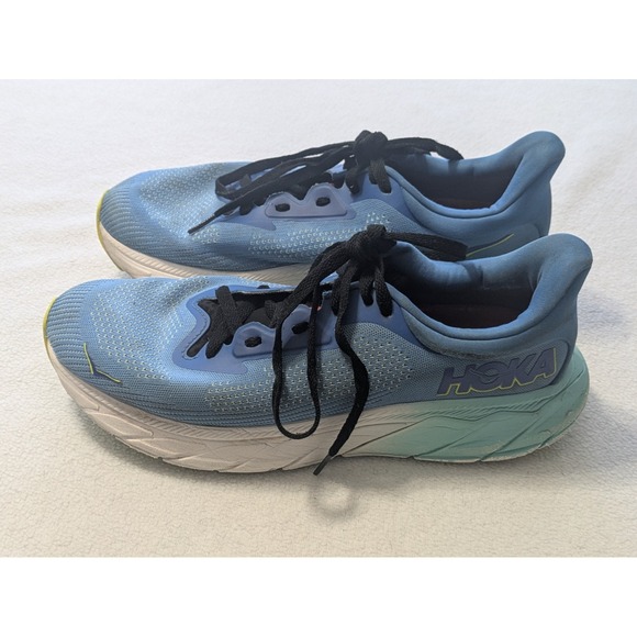 Hoka One One Arahi 7 Mens Size 10 Blue Athletic Running Sneakers Shoes Cerise